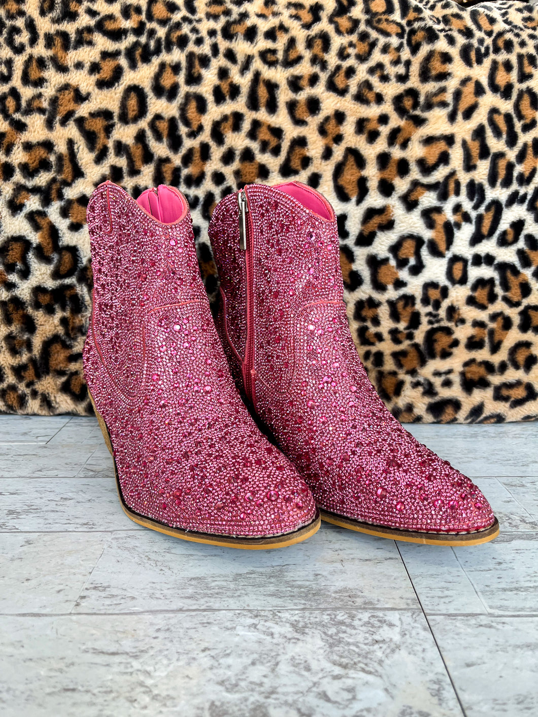 Shine Bright Pink Booties