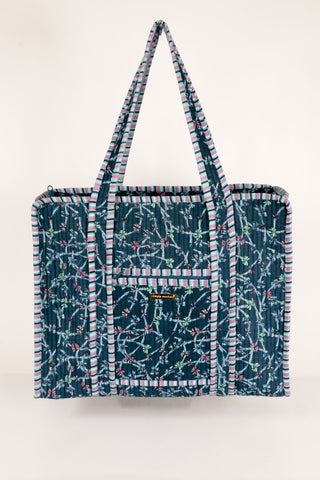 Ribbon Quilted Tote