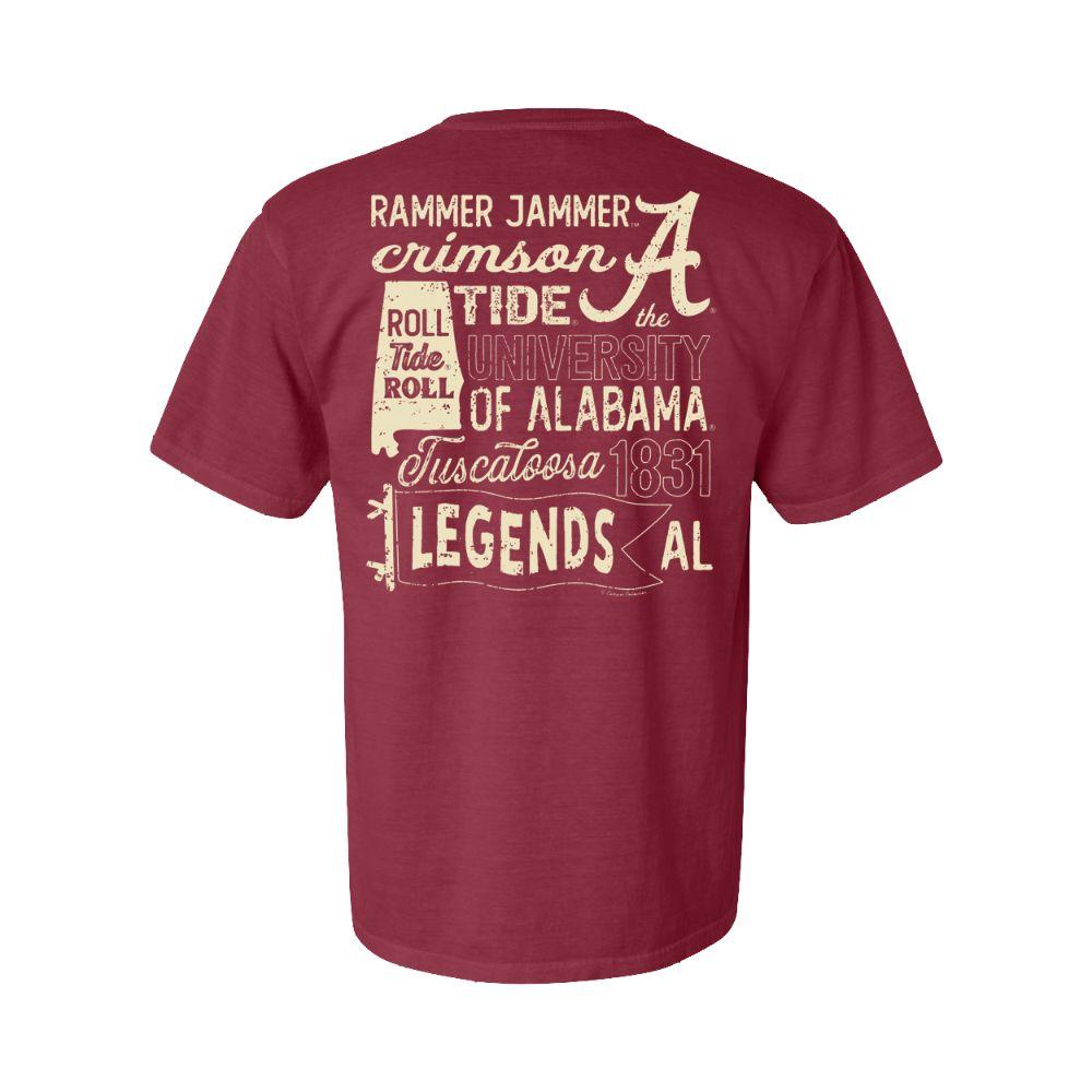 Alabama Type Collage Comfort Colors Tee