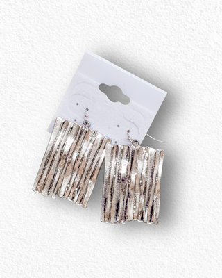 plated drop earrings