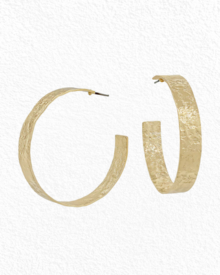 shimmer hoop earrings