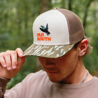 pixeled duck hunt trucker hat