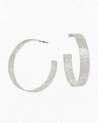 shimmer hoop earrings