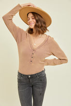 Load image into Gallery viewer, Henley Bodysuit
