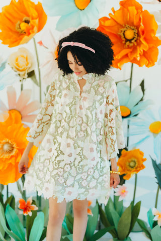 Pastel Floral Lace dress