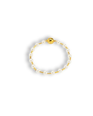 pearl bead magnetic bracelet