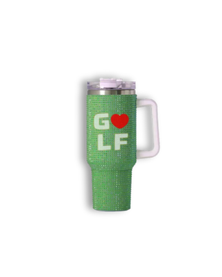 Golf Rhinestone Tumbler