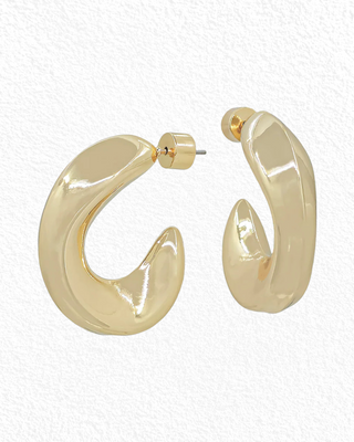 coastal curve hoop earrings