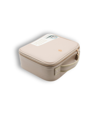 Vegan Leather Travel Bag - Beige