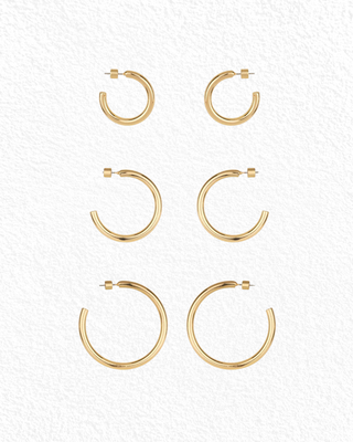 polished perfection hoop earrings set