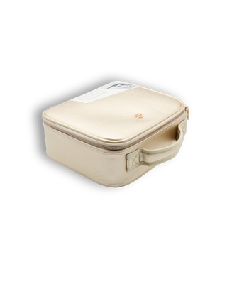 Vegan Leather Travel Bag - Gold