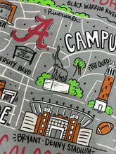 Load image into Gallery viewer, Tuscaloosa Campus Map T-shirt
