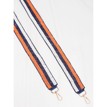 Load image into Gallery viewer, Referee Stripe Beaded Crossbody Strap
