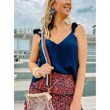 Load image into Gallery viewer, Referee Stripe Beaded Crossbody Strap
