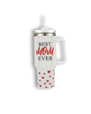 Best Mom Ever Rhinestone Tumbler
