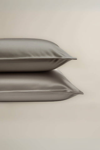 Bamboo Pillowcase Set: Pearl Grey / King