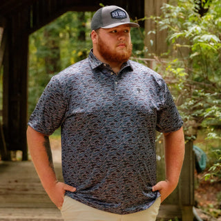 blackout camo performance polo