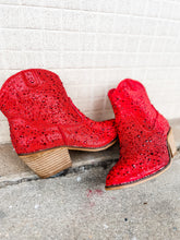 Load image into Gallery viewer, Shine Bright Red Booties
