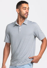 Load image into Gallery viewer, Tybee Stripe Polo- Amberjack
