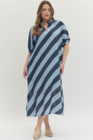 The Coastal Ease  Midi Dress