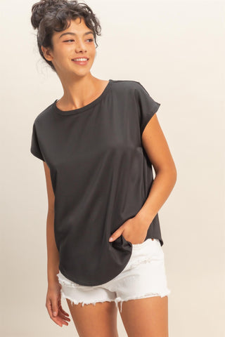 Luxe Satin Dolman Blouse
