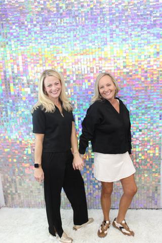 P. Cill Black Rib Contrast Oversized Cropped Cardigan