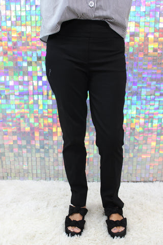 black perfect pants