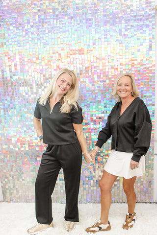 P. Cill Black Rib Contrast Oversized Cropped Cardigan