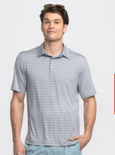 Load image into Gallery viewer, Sawgrass Stripe Polo- Blue Lagoon
