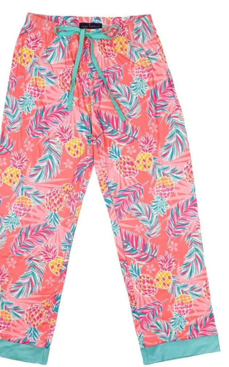 Simply Southern Lounge Pants- Pineapple