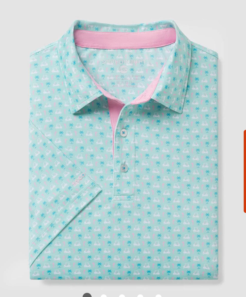 Par Fore Printed Polo- Water Hazard