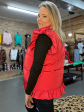 Load image into Gallery viewer, Ruffled Puffer Vest
