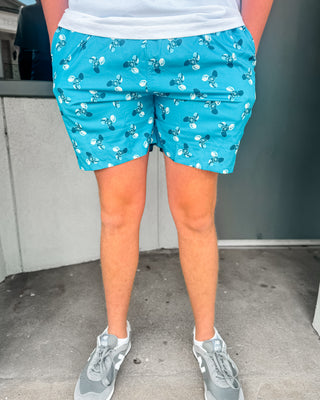 Twisted Prop lined swim trunks