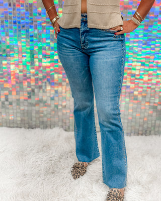 Studded Flare Jeans