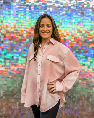 Rose all day sparkle top