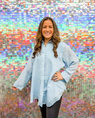 Easy Breezy top-blue