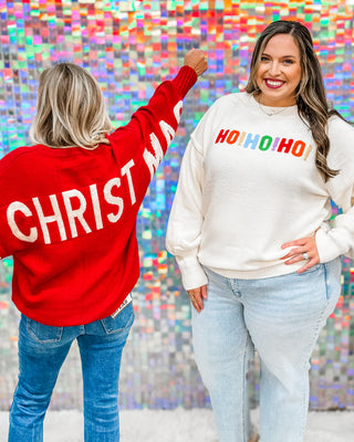 Merry Christmas HOHOHO-Red