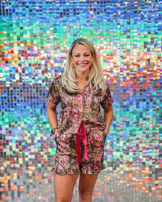 simply pink camo pjs