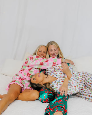 simply christmas ruffle pjs