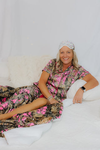 simply pink camo pjs