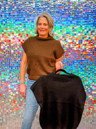 power shoulder sweater