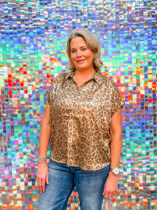 glam leopard top