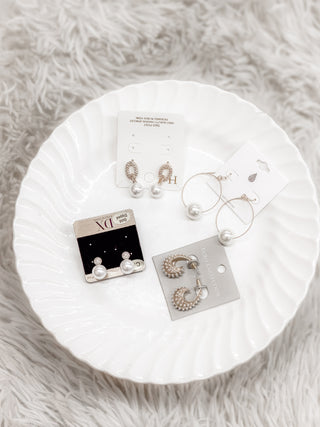 perdido pearls earrings