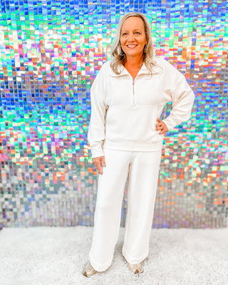 simply pearl half zip