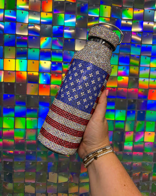 America Bling water bottle