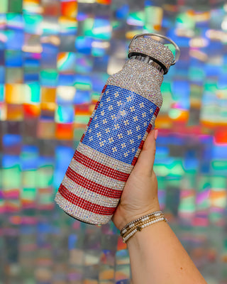 America Bling water bottle