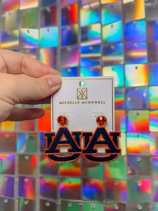 Auburn drop earrings