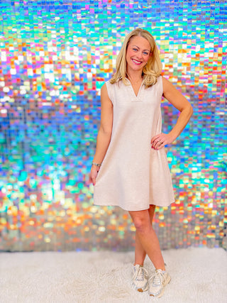 P. Cill Sleeveless Tennis Dress - Oatmeal