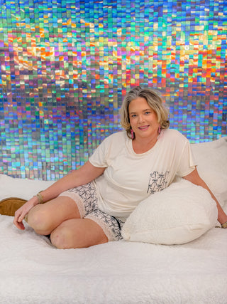 Simply Southern Bow Stripe T-Shirt Pajama Set