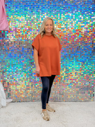 P. Cill Short Sleeve Tunic - Dusty Rose